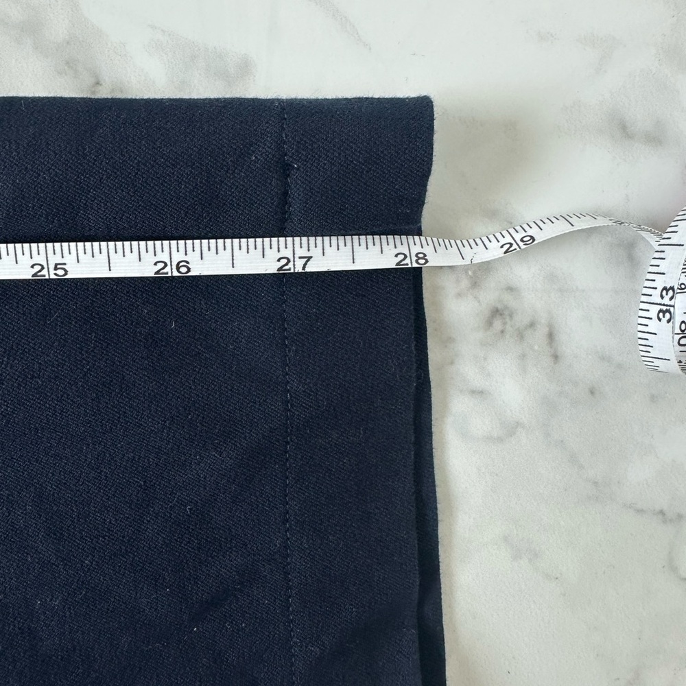 St. John Sport Navy Straight-Leg Pants with Gold Accents - Picture 4 of 6